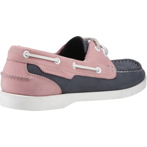 Hush Puppies Isabel Leren Dames Bootsschoenen Navy/Roze