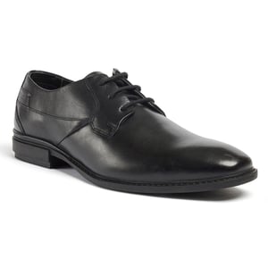 Pod Smyth Leren Heren Zwarte Veterschoenen
