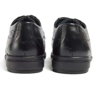 Pod Smyth Leren Heren Zwarte Veterschoenen