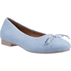 Hush Puppies Naomi Textiel Dames Denim Ballerina's