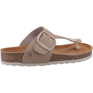 Hush Puppies Billie Suède Dames Taupe Sandalen