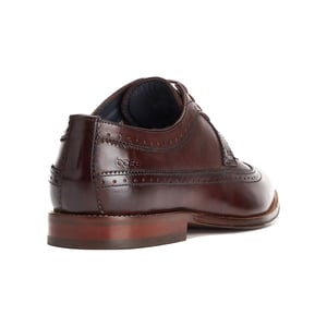 Base London Havisham Leren Heren Bruine Derby Schoenen