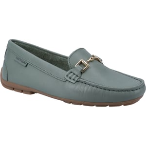Hush Puppies Eleanor Leren Dames Sage Instappers