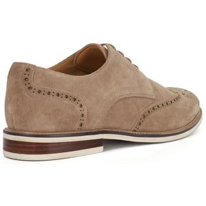 Dune Stanford Suède Heren Beige Brogues Schoenen