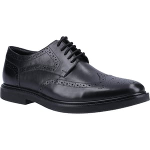 Hush Puppies Kingston Leren Heren Zwarte Brogues Schoenen