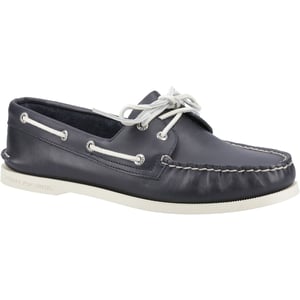Sperry Authentiek 2 Oog Leer Heren Marineblauwe Bootsschoenen