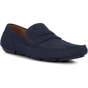 Dune Bradlay Suède Heren Blauwe Mocassinschoenen