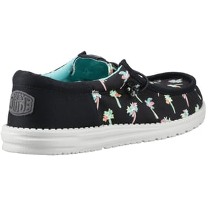 HEYDUDE Wally Funk Party Palm Katoenen Heren Zwart/Multicolor Moccasin Schoenen
