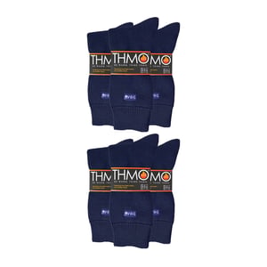 6 Paar Heren Thermische Binnen Slippersokken met Grip