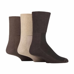 3 Pack Extra Breed Bamboe Diabetessokken voor Opgezette Benen