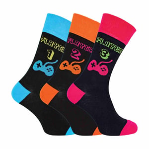 3-Pack Mannen Retro Gaming Funky Noviteit Videogamesokken