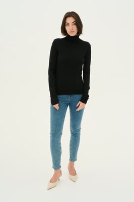 Pullover Slim/ Regular fit black