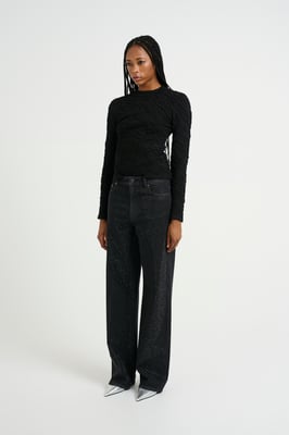 Pullover Slim fit black
