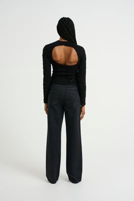 Pullover Slim fit black