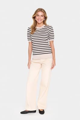 Pullover Regular fit black offwhite