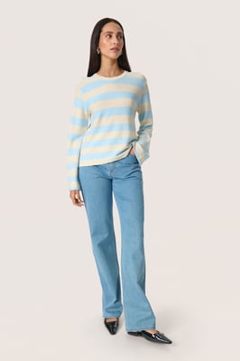 Pullover Loose fit blue white