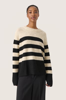 Pullover Regular fit black offwhite