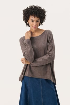 Pullover Loose fit taupe