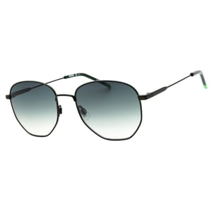 Hugo Boss Groene Zonnebril Met Matte Zwarte Montuur En Lenzen