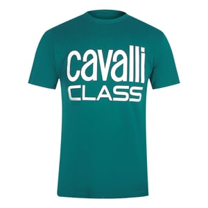 Cavalli Class Bold Brand Groen T-shirt