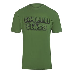 Cavalli Class Smoke Bold Logo Militair Groen T-shirt