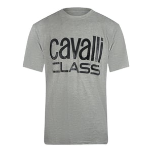 Cavalli Class Bold Brand Grijs T-shirt