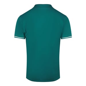 Cavalli Class Bold Stripe Collar Groen Poloshirt
