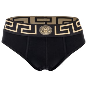 Versace Onderbroeken Tri-Pack Jersey Topeka Bi-Stretch Katoen Organisch Nieuw Logo Boxershort
