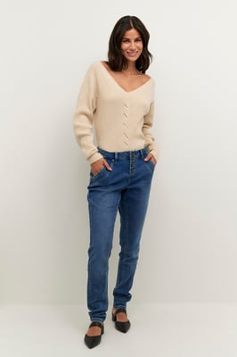 Jeans Curved fit medium blue