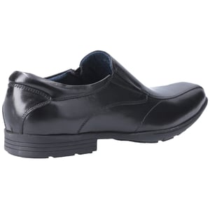 Pod Dundee Leren Zwarte Schoenen Voor Jongens