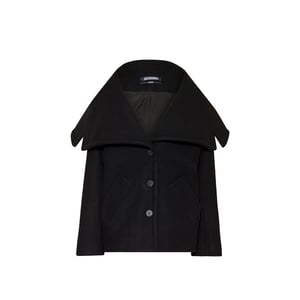 Jacquemus Le Caban Caruso Gedrapeerde kraagjas
