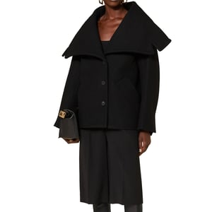 Jacquemus Le Caban Caruso Gedrapeerde kraagjas