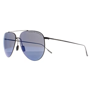 Porsche Design Aviator Unisex Zwart Blauw Spiegel P8939