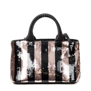 Mini Sequin Canapa Tote  Schoudertas