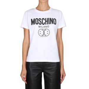 Moschino Double Smiley Wit T-shirt