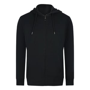 Cavalli Class Opvallend Bloemenlogo Zwarte Hoodie Met Rits