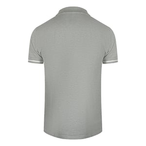 Cavalli Class Levendig Bloemenlogo Grijs Poloshirt