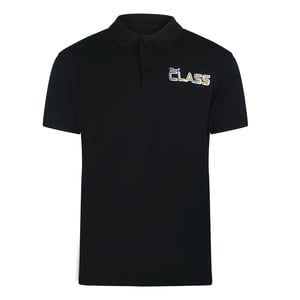 Cavalli Class Levendig Bloemenlogo Zwart Poloshirt