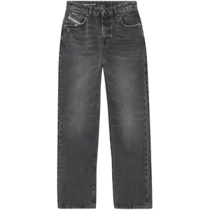 Diesel 1995 D-sark Zwarte Vervaagde Denim Broek
