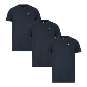 3-pack Nike T-shirts met Ronde Hals en Geborduurd Swoosh-logo in Marineblauw
