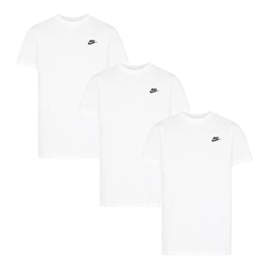 3-pack Nike Sportswear Club T-shirts voor Heren in Wit
