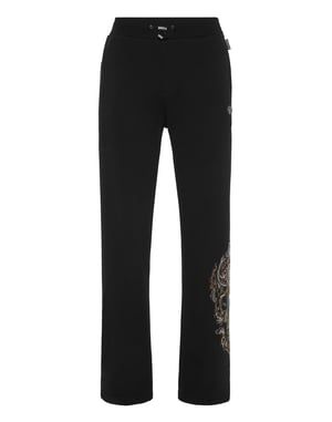 Fleece Jogging Pants Degrade' Skull