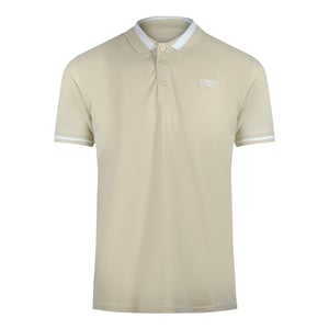Cavalli Class Bold Stripe Beige Zand Poloshirt