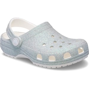 Crocs Classic Glitter Clog Thermoplastische Witte Instappers