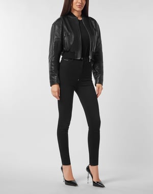 Leren Bomber Signature