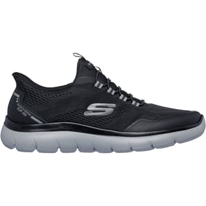 Skechers Summits Top Rate Textiel Heren Zwarte/Grijze Sneakers
