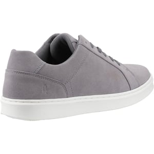 Hush Puppies Madden Heren Sneakers Van Suède In Het Grijs