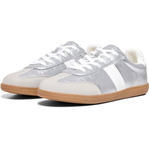 ENKEL Amber Polyester Dames Zilveren Sneakers