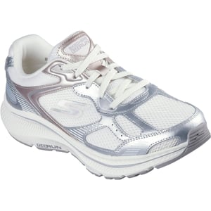 Skechers GO RUN Consistent 2.0 Volt Dames Sneakers Van Leer In Gebroken Wit