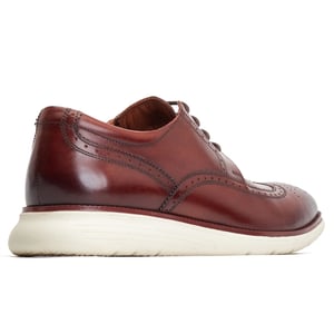 Base London Flight Leren Heren Bruine Brogues Schoenen
